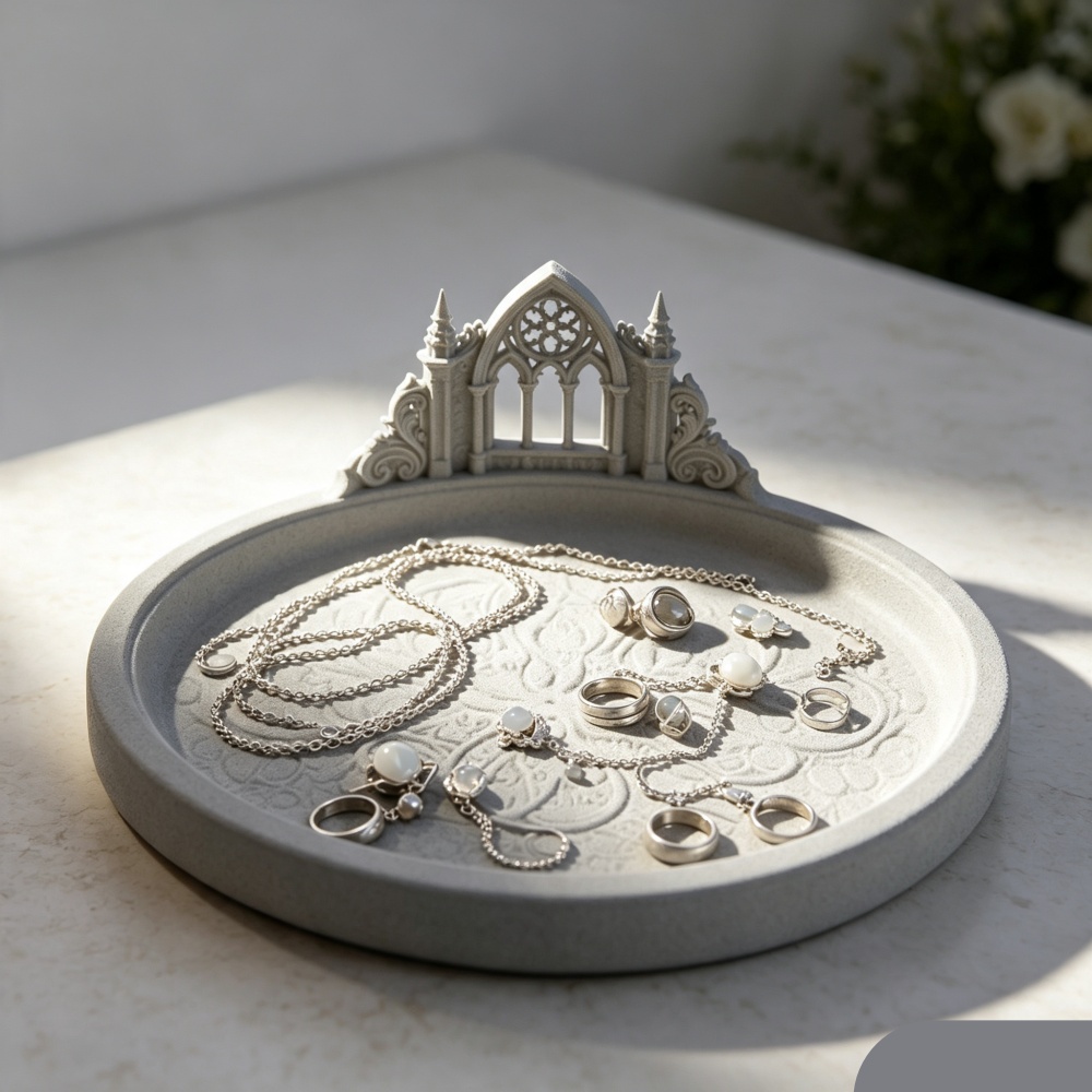 3D Printed White Gothic Cathed - Desk Setup Ideas 评论和价格