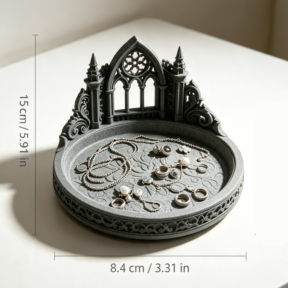 3D Printed White Gothic Cathed - Desk Setup Ideas 评论和价格