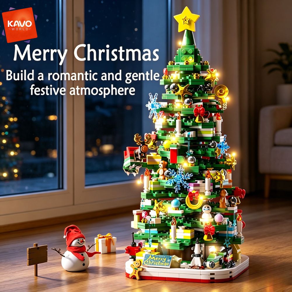 KAVOWORLD 1024pcs Christmas Tr - Desk Setup Build 评论和价格