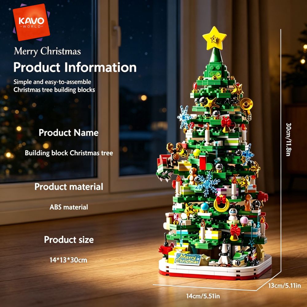 KAVOWORLD 1024pcs Christmas Tr - Desk Setup Build 评论和价格