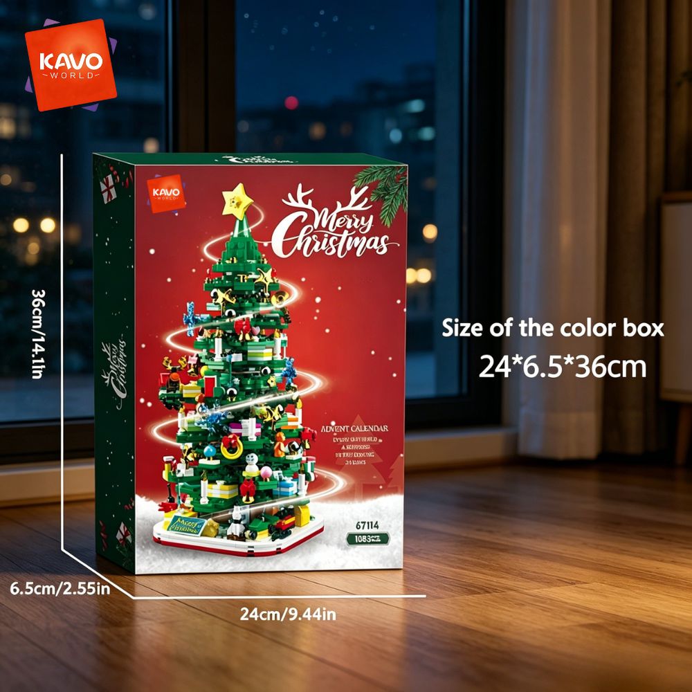 KAVOWORLD 1024pcs Christmas Tr - Desk Setup Build 评论和价格