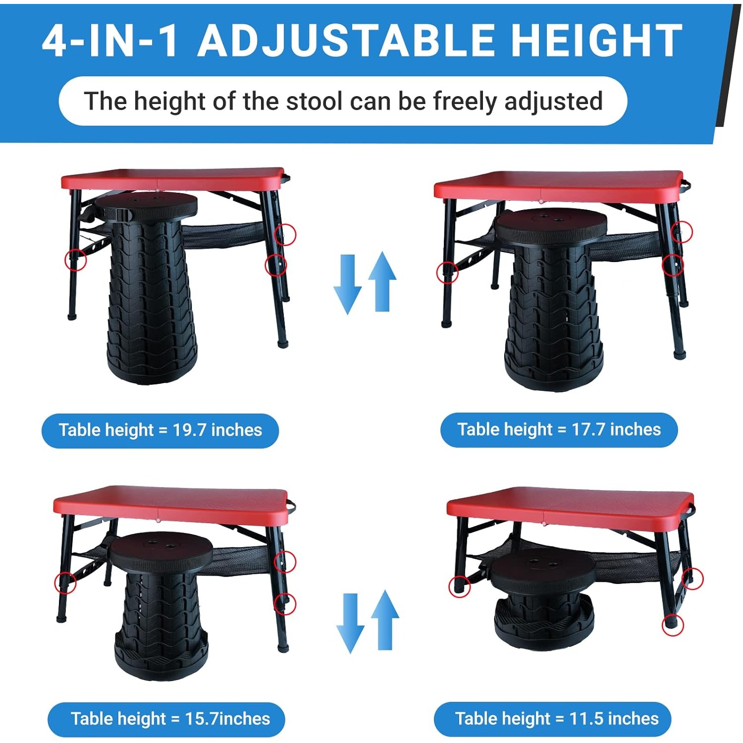Retractable Folding Table & St - Desk Setup Ideas 评论和价格
