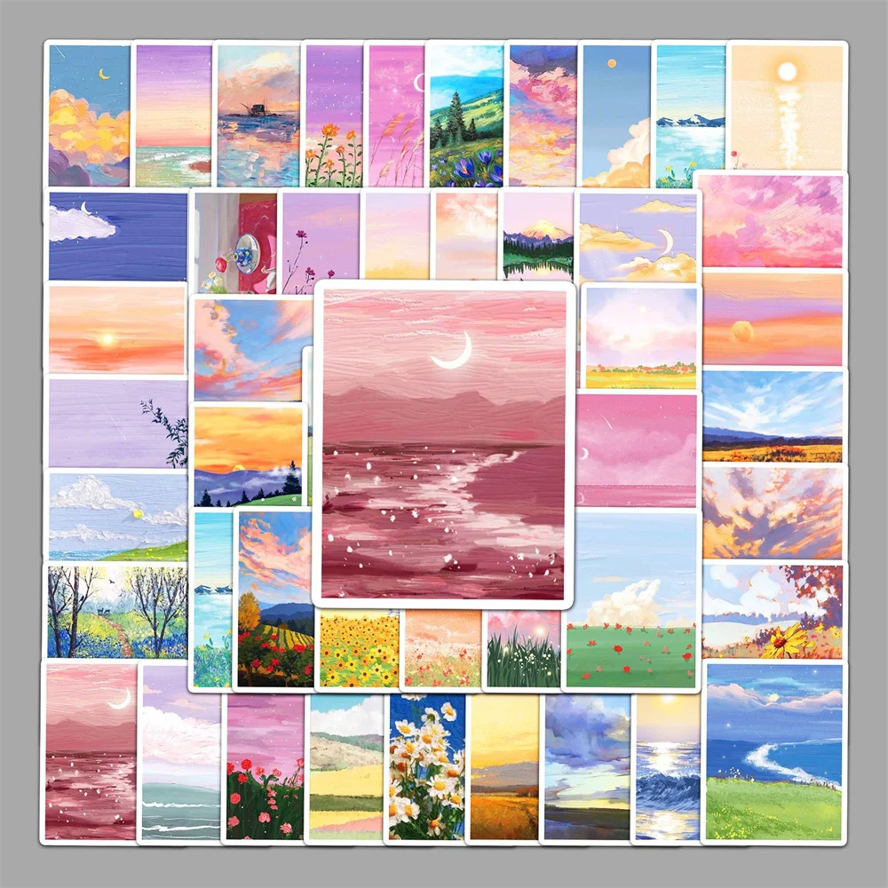 10/30/50PCS Landscape Oil Pain - Desk Setup Nature 评论和价格