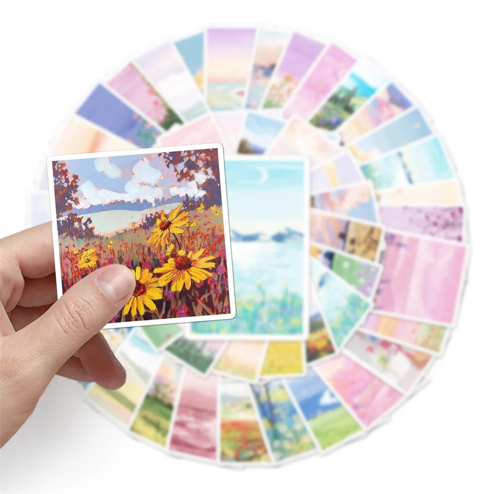 10/30/50PCS Landscape Oil Pain - Desk Setup Nature 评论和价格