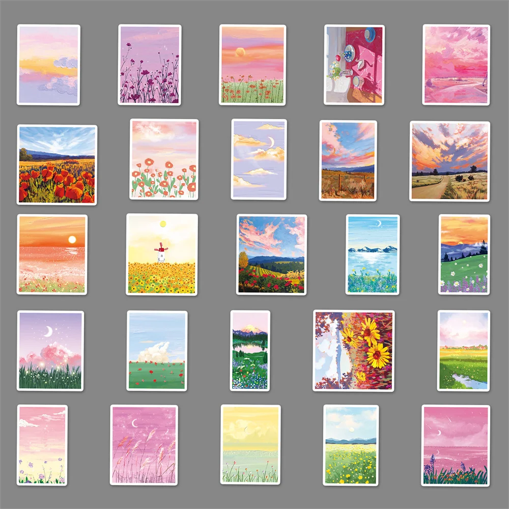 10/30/50PCS Landscape Oil Pain - Desk Setup Nature 评论和价格